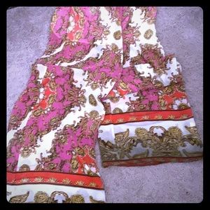 Small Wide Leg sheer pants with built in shorts